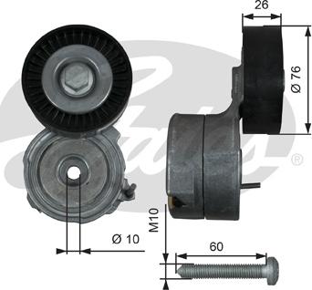 GATES-SEA T38423 - Siksnas spriegotājs, Ķīļsiksna adetalas.lv