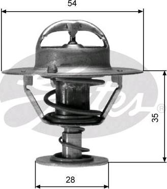 GATES-SEA TH04282G1 - Termostats, Dzesēšanas šķidrums adetalas.lv