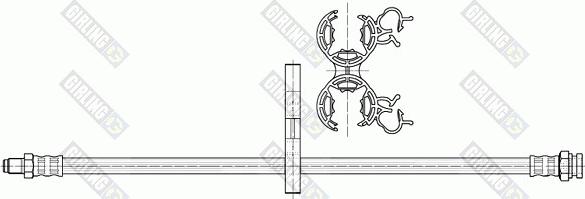 Girling 9002487 - Bremžu šļūtene adetalas.lv