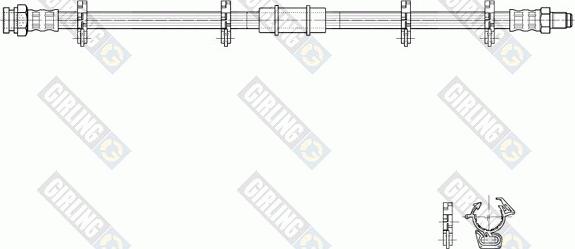Girling 9002316 - Bremžu šļūtene adetalas.lv