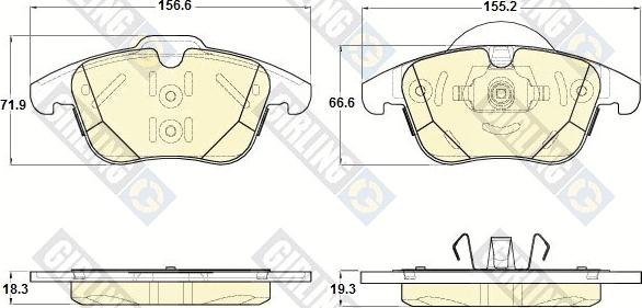 Magneti Marelli 363916060836 - Bremžu uzliku kompl., Disku bremzes adetalas.lv