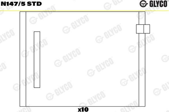 Glyco N147/5 STD - Sadales vārpstas gultnis adetalas.lv