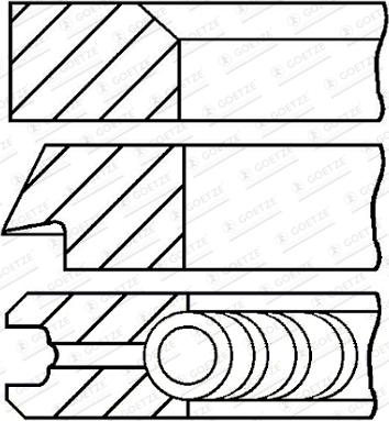 Goetze Engine 08-427705-00 - Virzuļa gredzenu komplekts adetalas.lv