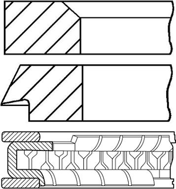 Goetze Engine 08-424800-30 - Virzuļa gredzenu komplekts adetalas.lv