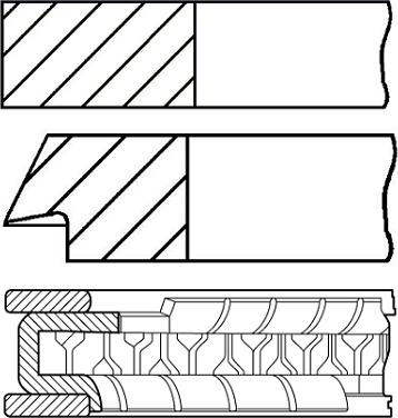 Goetze Engine 08-423400-00 - Virzuļa gredzenu komplekts adetalas.lv