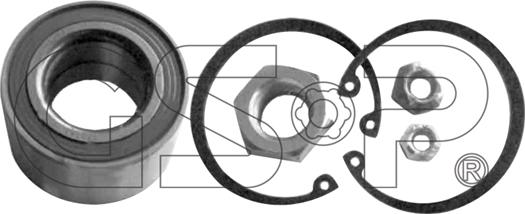 GSP GK0593 - Riteņa rumbas gultņa komplekts adetalas.lv