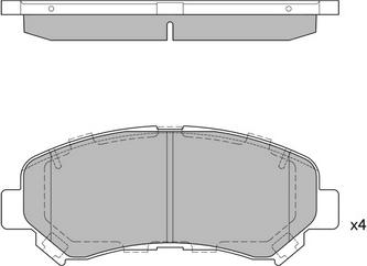 Magneti Marelli 363700202073 - Bremžu uzliku kompl., Disku bremzes adetalas.lv