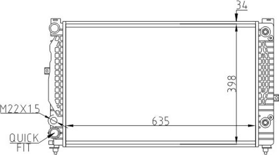 Hart 600 871 - Radiators, Motora dzesēšanas sistēma adetalas.lv