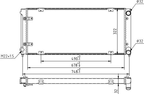 Hart 637 188 - Radiators, Motora dzesēšanas sistēma adetalas.lv