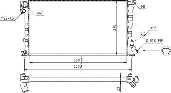 Hart 637 131 - Radiators, Motora dzesēšanas sistēma adetalas.lv