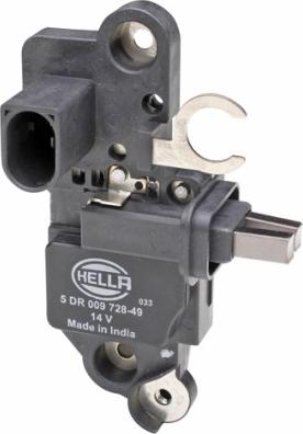 HELLA 5DR 009 728-491 - Ģeneratora sprieguma regulators adetalas.lv