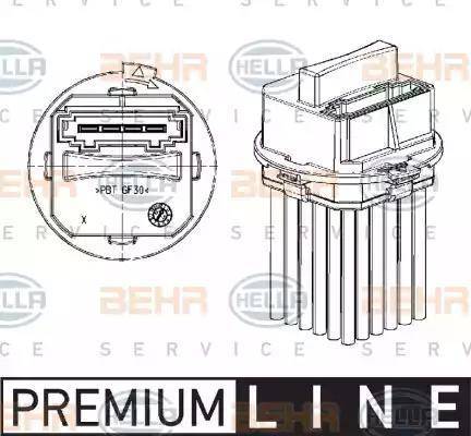 HELLA 5DS 351 320-011 - Regulators, Salona ventilators adetalas.lv