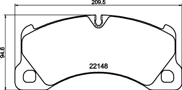 HELLA 8DB 355 040-631 - Bremžu uzliku kompl., Disku bremzes adetalas.lv