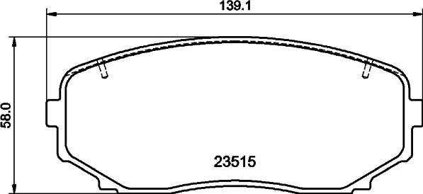 HELLA 8DB 355 041-191 - Bremžu uzliku kompl., Disku bremzes adetalas.lv