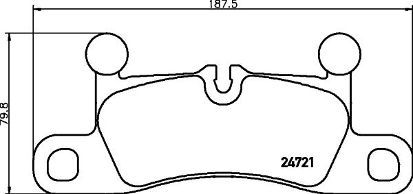 HELLA 8DB 355 042-911 - Bremžu uzliku kompl., Disku bremzes adetalas.lv