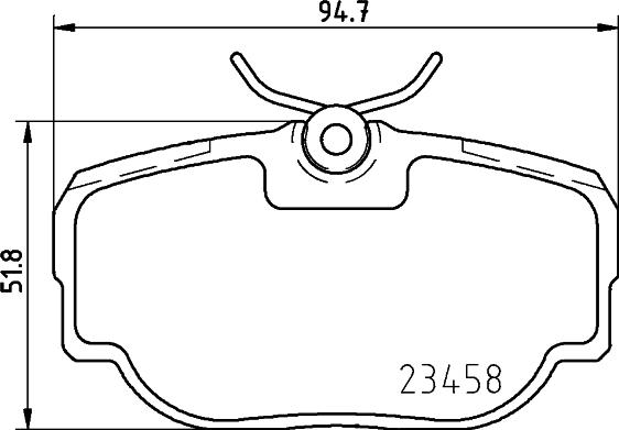 HELLA 8DB 355 009-541 - Bremžu uzliku kompl., Disku bremzes adetalas.lv