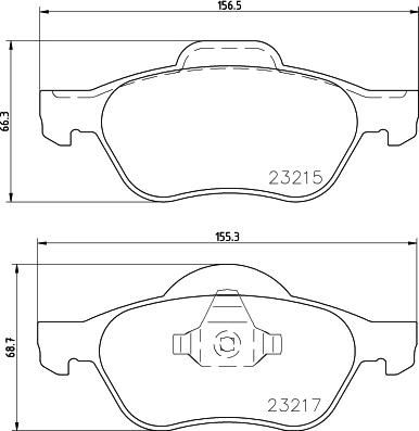 HELLA 8DB 355 009-091 - Bremžu uzliku kompl., Disku bremzes adetalas.lv