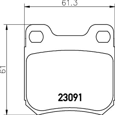 HELLA 8DB 355 009-041 - Bremžu uzliku kompl., Disku bremzes adetalas.lv