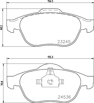 HELLA 8DB 355 009-101 - Bremžu uzliku kompl., Disku bremzes adetalas.lv