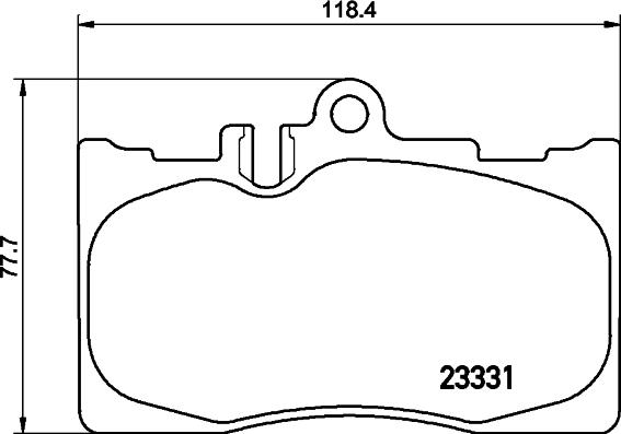 HELLA 8DB 355 009-861 - Bremžu uzliku kompl., Disku bremzes adetalas.lv