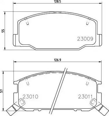 HELLA 8DB 355 009-831 - Bremžu uzliku kompl., Disku bremzes adetalas.lv