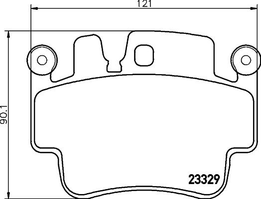 HELLA 8DB 355 009-281 - Bremžu uzliku kompl., Disku bremzes adetalas.lv