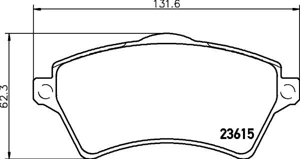 HELLA 8DB 355 009-761 - Bremžu uzliku kompl., Disku bremzes adetalas.lv