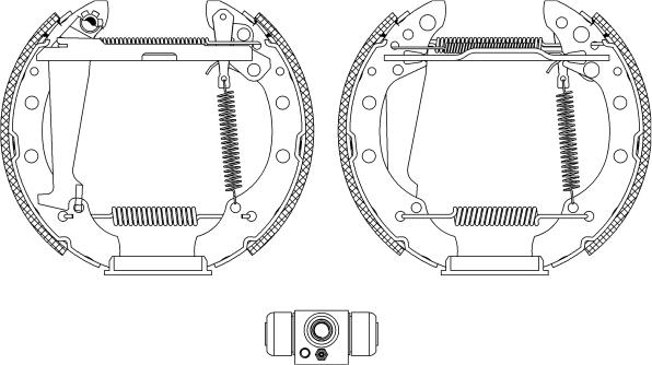 HELLA 8DB 355 004-961 - Bremžu loku komplekts adetalas.lv