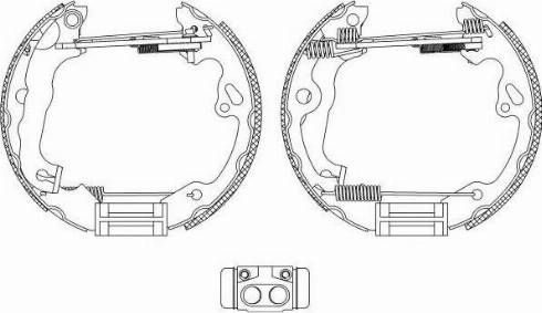 HELLA 8DB 355 004-971 - Bremžu loku komplekts adetalas.lv