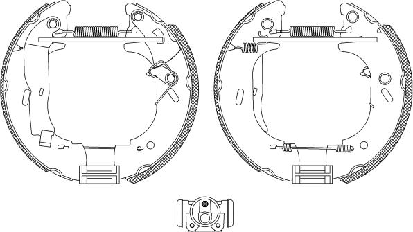 HELLA 8DB 355 004-141 - Bremžu loku komplekts adetalas.lv