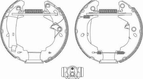 HELLA 8DB 355 004-111 - Bremžu loku komplekts adetalas.lv