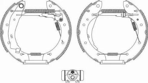 HELLA 8DB 355 004-391 - Bremžu loku komplekts adetalas.lv