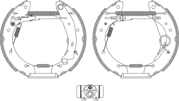 HELLA 8DB 355 004-351 - Bremžu loku komplekts adetalas.lv