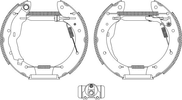 HELLA 8DB 355 004-321 - Bremžu loku komplekts adetalas.lv