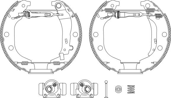 HELLA 8DB 355 004-371 - Bremžu loku komplekts adetalas.lv