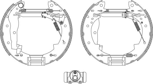 HELLA 8DB 355 004-251 - Bremžu loku komplekts adetalas.lv