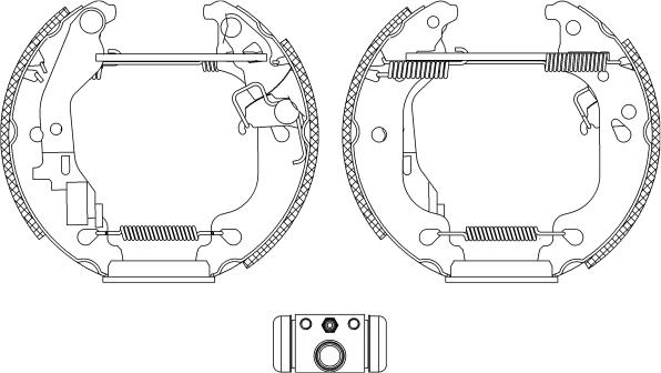 HELLA 8DB 355 004-751 - Bremžu loku komplekts adetalas.lv