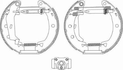 HELLA 8DB 355 004-701 - Bremžu loku komplekts adetalas.lv