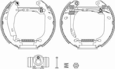 HELLA 8DB 355 004-711 - Bremžu loku komplekts adetalas.lv