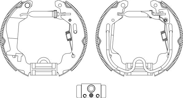 HELLA 8DB 355 004-781 - Bremžu loku komplekts adetalas.lv