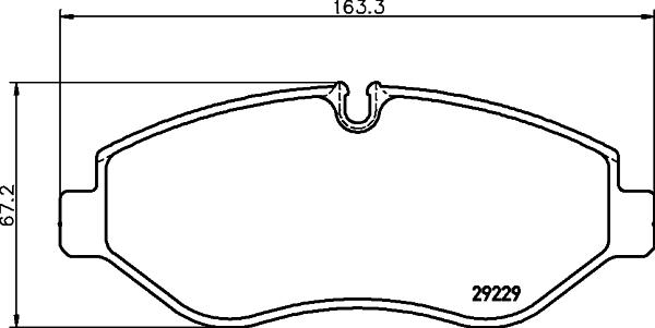 HELLA 8DB 355 005-511 - Bremžu uzliku kompl., Disku bremzes adetalas.lv