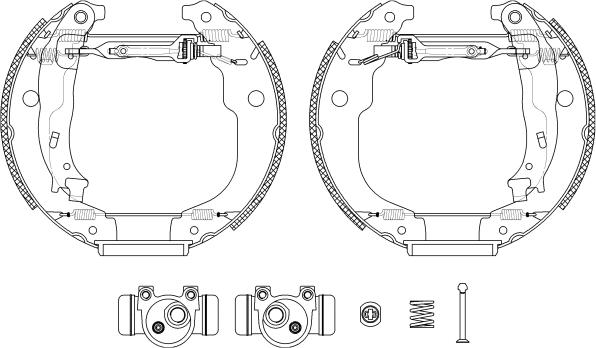 HELLA 8DB 355 005-001 - Bremžu loku komplekts adetalas.lv