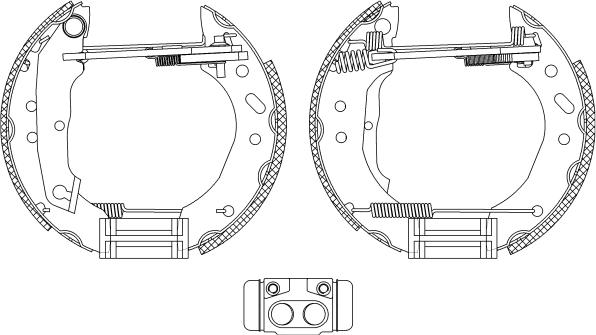 HELLA 8DB 355 005-011 - Bremžu loku komplekts adetalas.lv