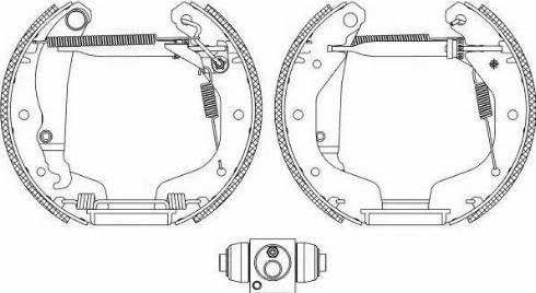 HELLA 8DB 355 005-031 - Bremžu loku komplekts adetalas.lv