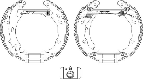 HELLA 8DB 355 005-111 - Bremžu loku komplekts adetalas.lv