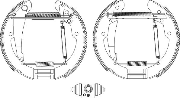 HELLA 8DB 355 005-251 - Bremžu loku komplekts adetalas.lv