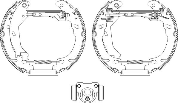 HELLA 8DB 355 005-261 - Bremžu loku komplekts adetalas.lv