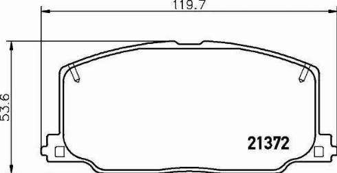 HELLA 8DB 355 005-771 - Bremžu uzliku kompl., Disku bremzes adetalas.lv