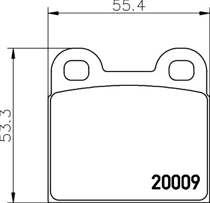 HELLA 8DB 355 006-991 - Bremžu uzliku kompl., Disku bremzes adetalas.lv