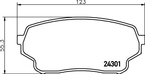 HELLA 8DB 355 006-941 - Bremžu uzliku kompl., Disku bremzes adetalas.lv